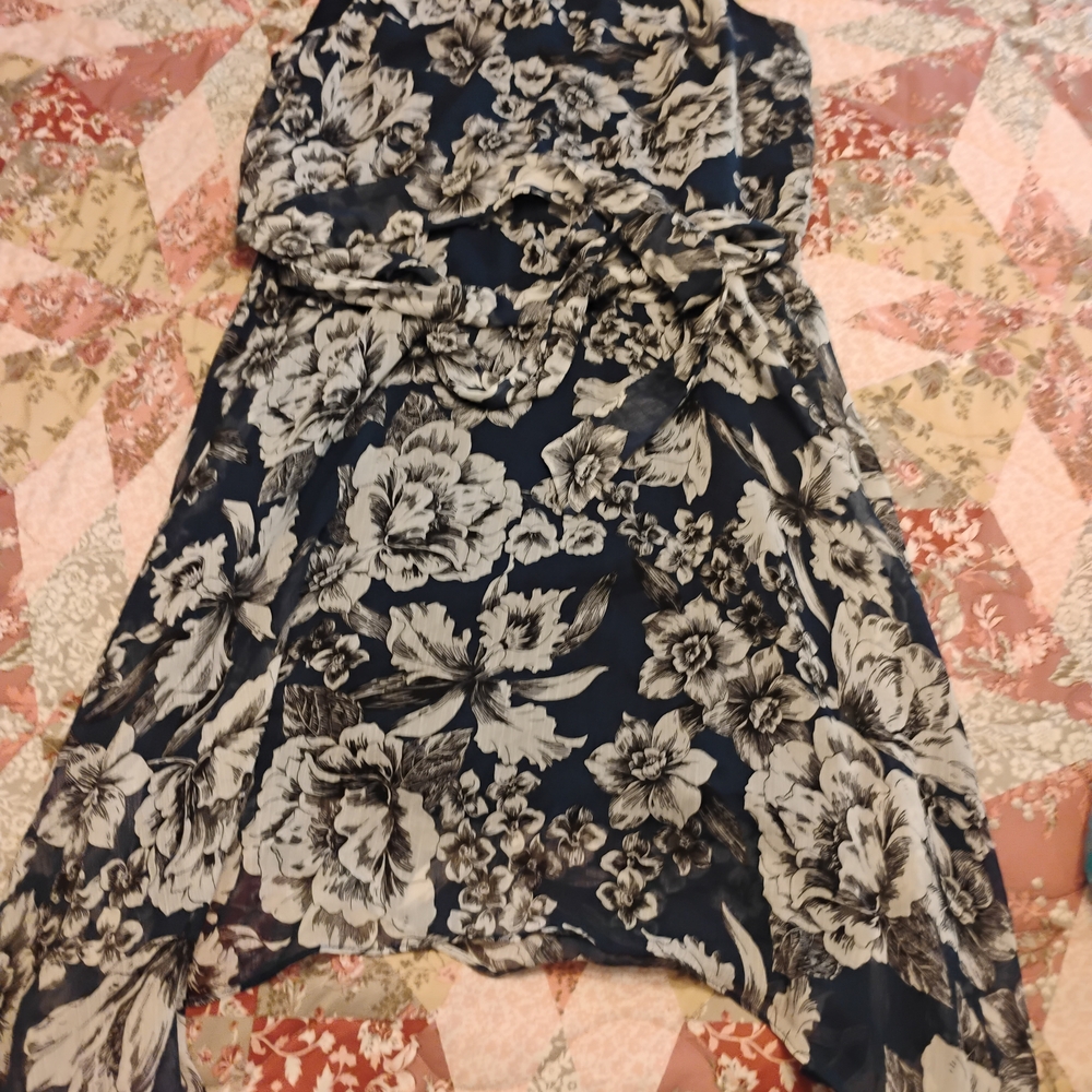 Floral High-Low Dress